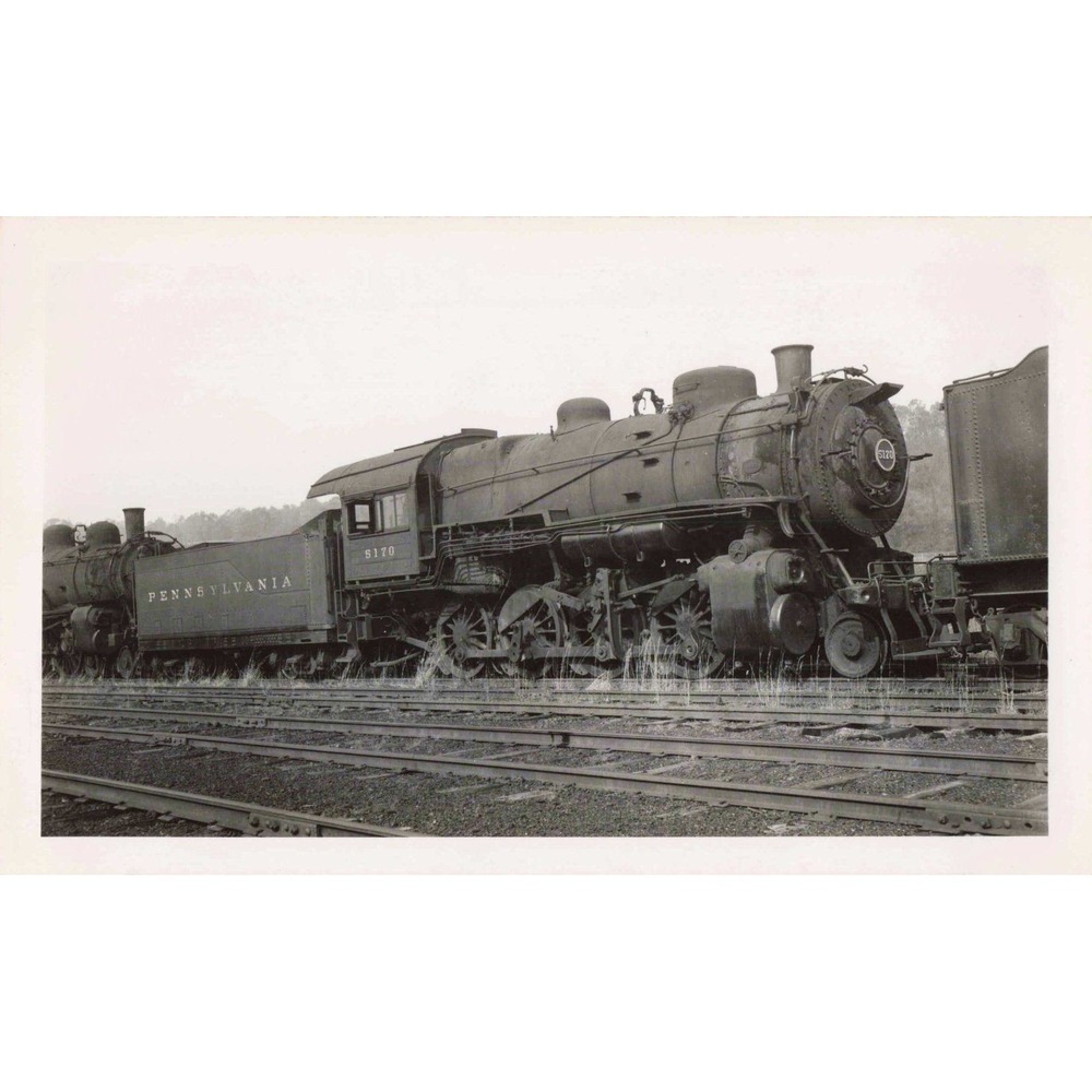 PRR Pennsylvania Railroad Steam Locomotive #5170 Roster Photo Modena PA 1948